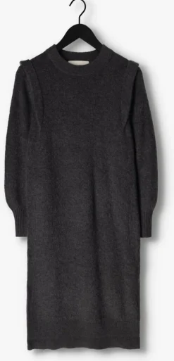 grijze levete room midi jurk lr-cille 27 dress