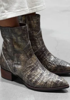 grijze lina locchi enkellaarsjes 3231