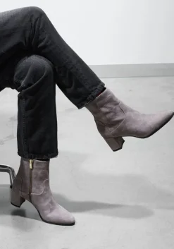 grijze lina locchi enkellaarsjes 8543