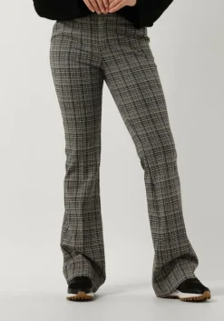 grijze liu jo pantalon pantalone zampa jacquard