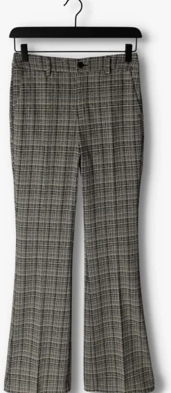 grijze liu jo pantalon pantalone zampa jacquard