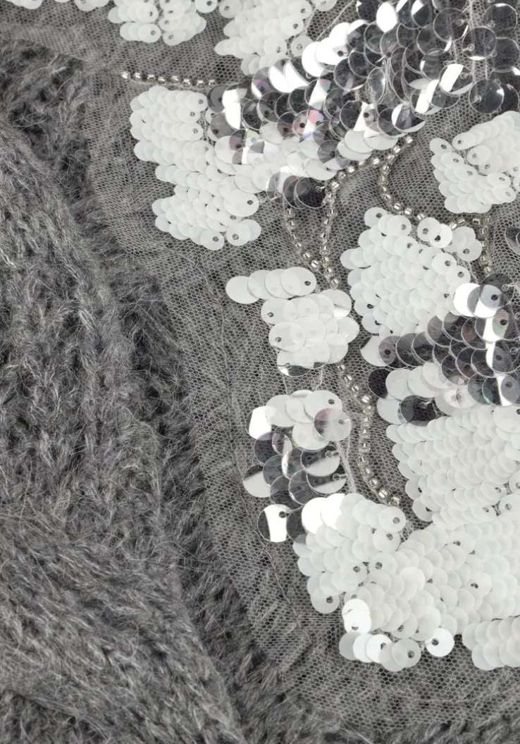 grijze liu jo trui maglia chiusa m/l