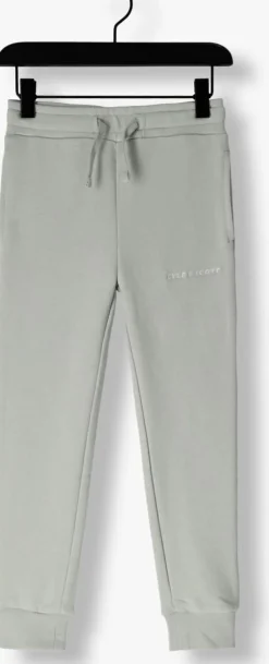 grijze lyle & scott joggingbroek cript embroidered sweatpant