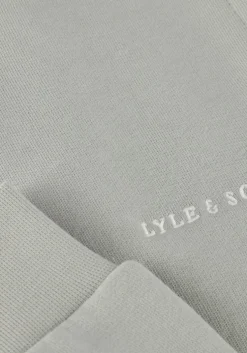 grijze lyle & scott joggingbroek cript embroidered sweatpant