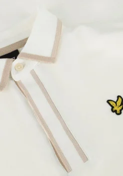 grijze lyle & scott polo concealed placket polo shirt