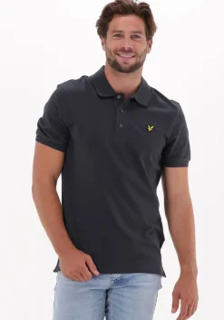 grijze lyle & scott polo plain polo shirt