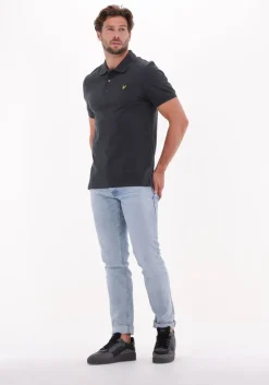 grijze lyle & scott polo plain polo shirt