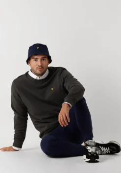 grijze lyle & scott trui crew neck sweatshirt