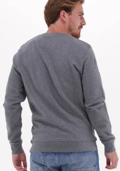 grijze lyle & scott trui crew neck sweatshirt
