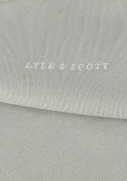 grijze lyle & scott trui script embroidered sweatshirt
