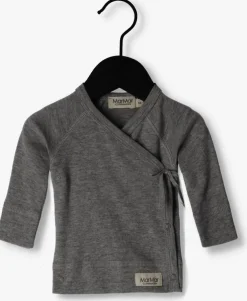 grijze marmar copenhagen tops & t-shirts tut wrap ls