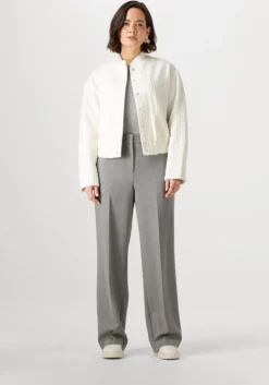 grijze minus pantalon welma mid waist pant