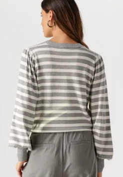 grijze minus trui liva long sleeve pullover