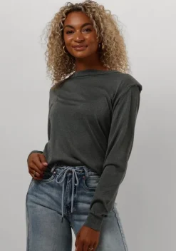 grijze minus trui mekira knit pullover
