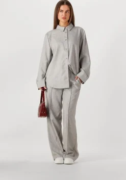 grijze modström blouses kalemmd overshirt