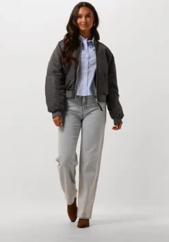 grijze modström jack jeromomd bomber jacket