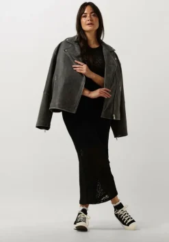 grijze modström leren jas hullamd jacket