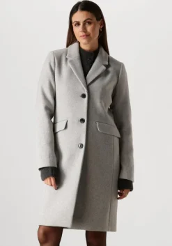 grijze modström mantel pamela coat