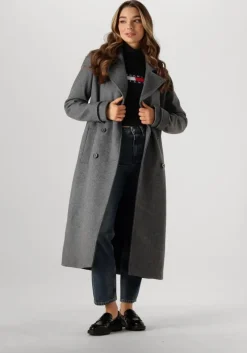 grijze modström mantel shaymd coat