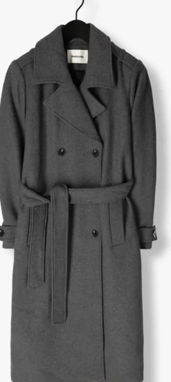 grijze modström mantel shaymd coat