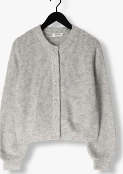 grijze modström trui lennimd cardigan