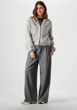 grijze modström trui lennimd cardigan