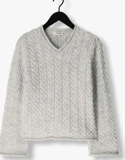 grijze modström t-shirt kurtismd v-neck