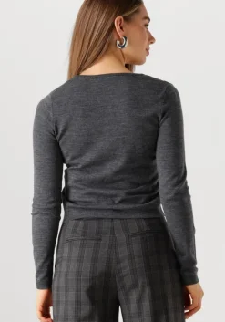 grijze modström vest hirokimd short cardigan