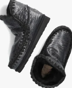 grijze mou vachtlaarzen eskimo 18 glitter logo