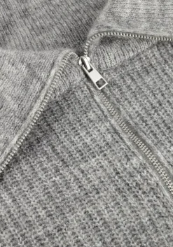 grijze msch copenhagen trui mschgytta zip pullover