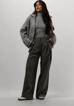 grijze neo noir mantel sandra soft jacket