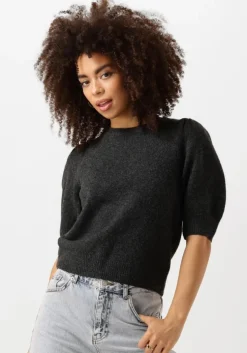 grijze neo noir top martha bow knit tee