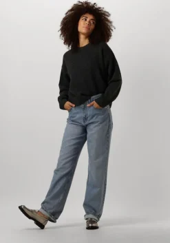 grijze neo noir trui detri solid knit blouse