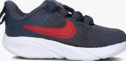 grijze nike lage sneakers star runner 4 nn (td)
