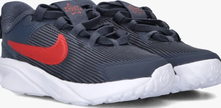 grijze nike lage sneakers star runner 4 nn (td)