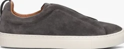 grijze nokwol lage sneakers connor
