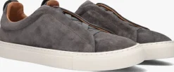 grijze nokwol lage sneakers connor