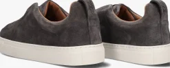 grijze nokwol lage sneakers connor
