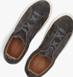 grijze nokwol lage sneakers connor