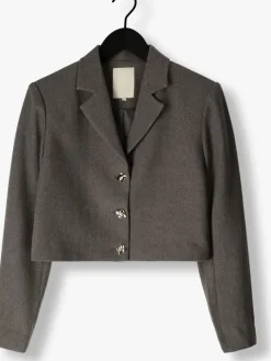 grijze notre-v blazer na-elai