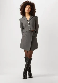 grijze notre-v blazer na-elai