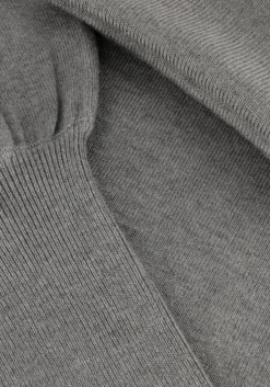 grijze notre-v coltrui basic knit blouse