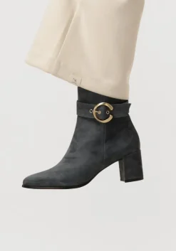 grijze notre-v enkellaarsjes 8552