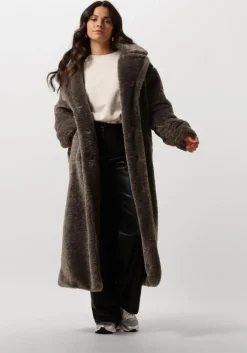 grijze notre-v faux fur jas nv-eddie