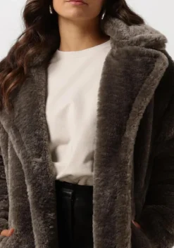grijze notre-v faux fur jas nv-eddie