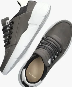 grijze nubikk lage sneakers roque roman heren