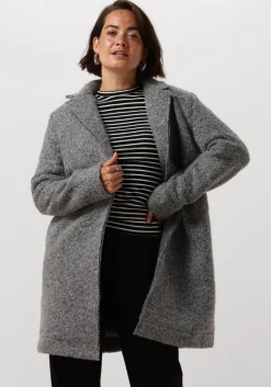 grijze nukus mantel mae coat boucle