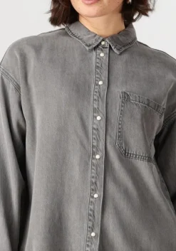 grijze object blouses objframe l/s lo shirt