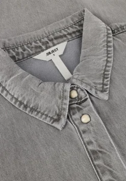 grijze object blouses objframe l/s lo shirt