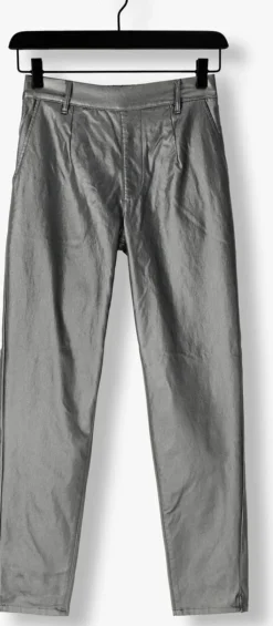 grijze object pantalon objbelle lisa coated pant